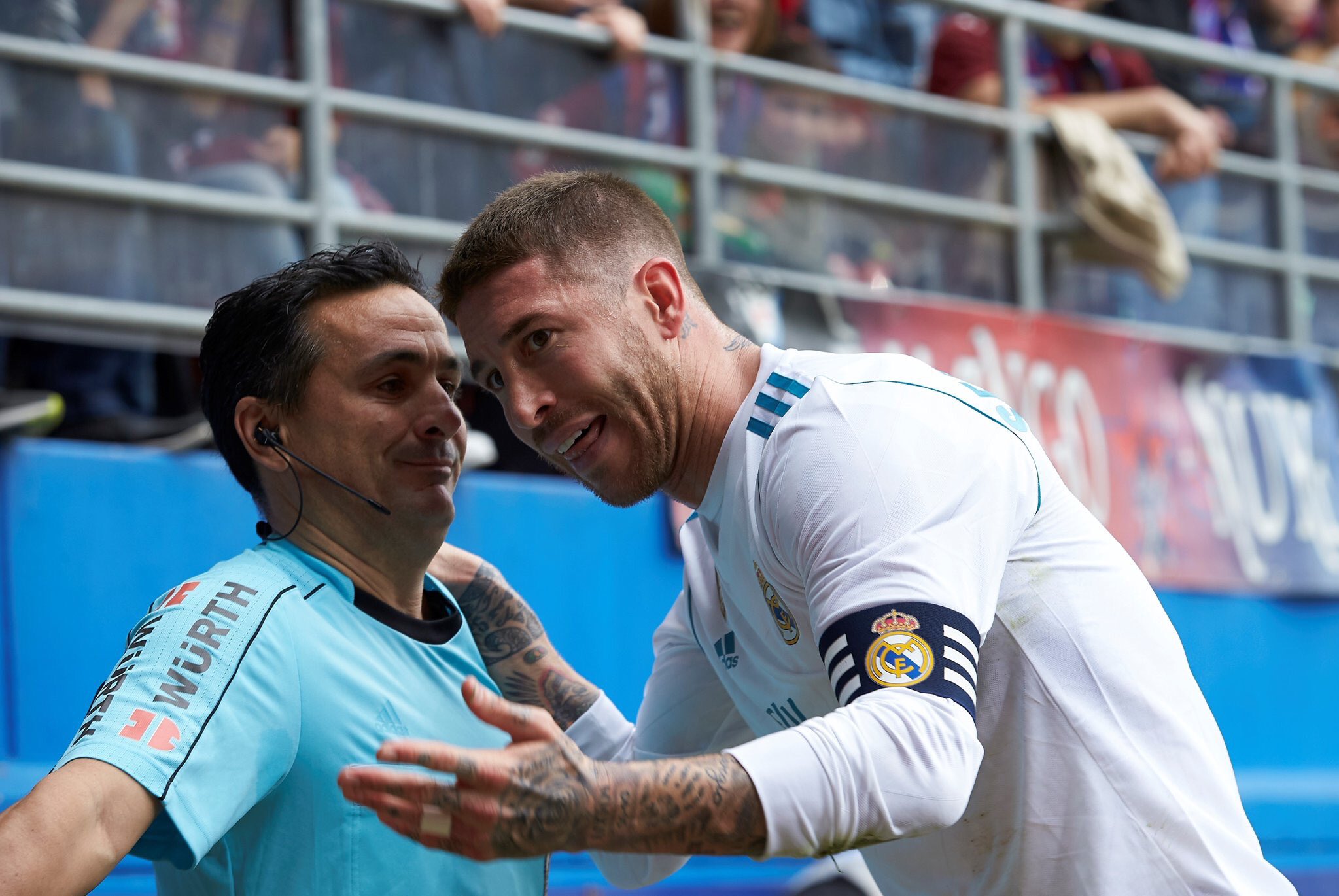 Sergio Ramos leaves field to go to toilet midway Eibar clash