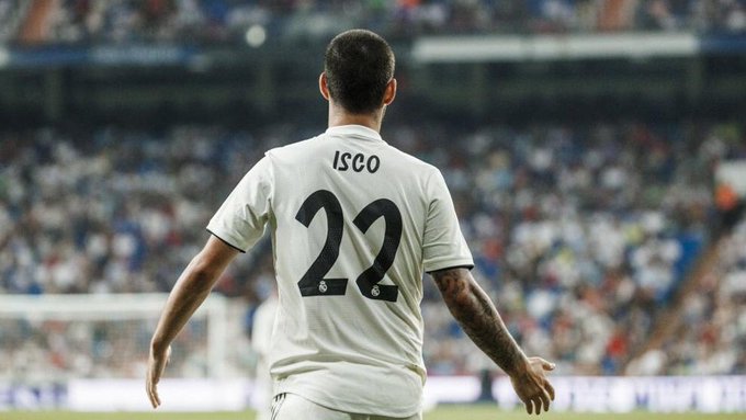 Isco to miss a minimum of six games due to appendicitis