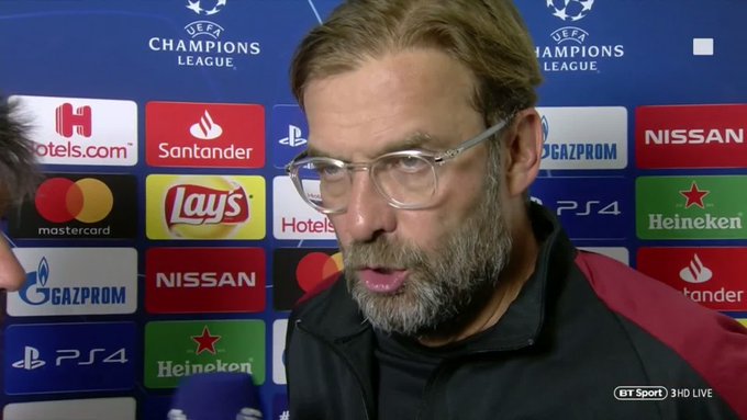 Klopp singles out two Liverpool players for criticism after defeat to Napoli