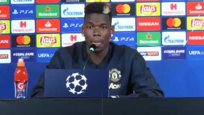 Pogba reveals how he reacted to being punished by Mourinho
