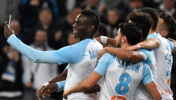 Balotelli scores superb volley then films celebration on Instagram live on the pitch