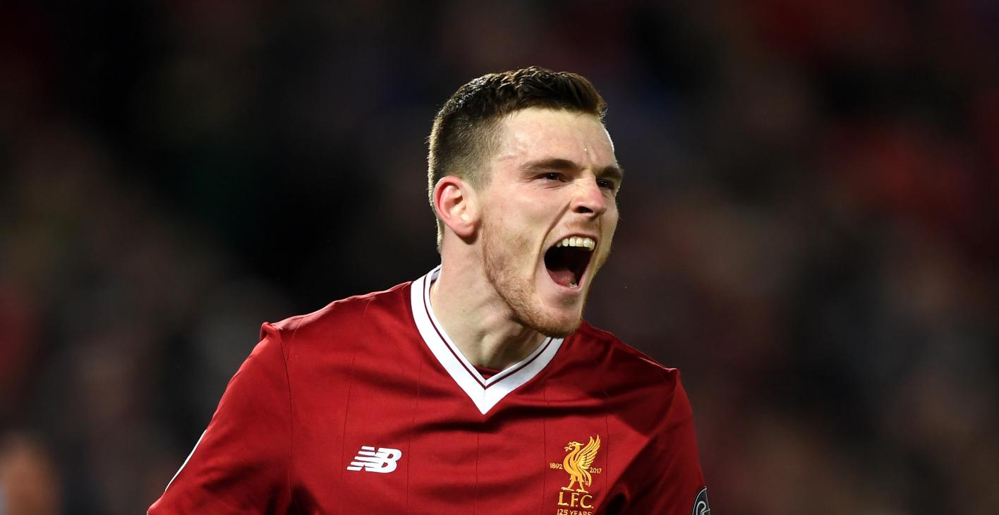 Andy Robertson mocks Suarez after Liverpool knock Barcelona out of the CL