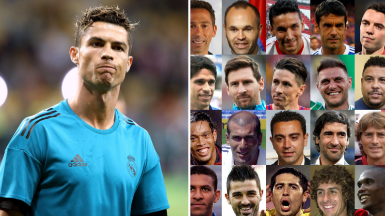 Ronaldo left out by La Liga in post asking fans to choose their favourite legend