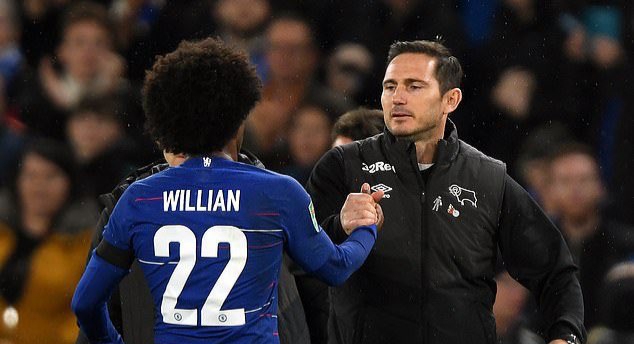 Lampard hits back at Willian over Eden Hazard squad number claim