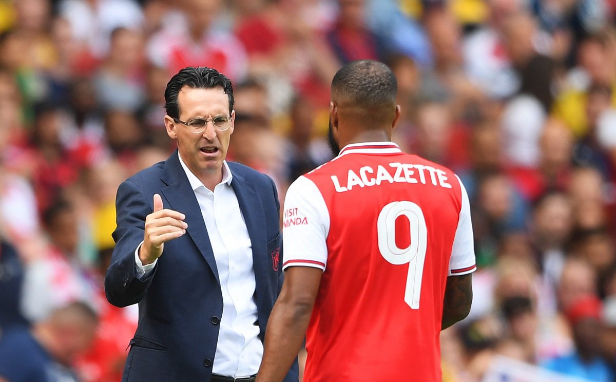 Emery provides update as Lacazette limps out of Emirates in protective boot
