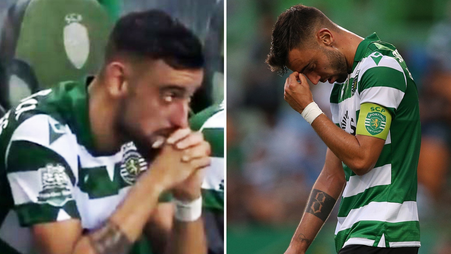 Teary Bruno Fernandes drops huge hint that Man United transfer is close