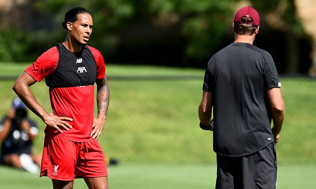 Van Dijk breaks silence over touchline spat with Jurgen Klopp