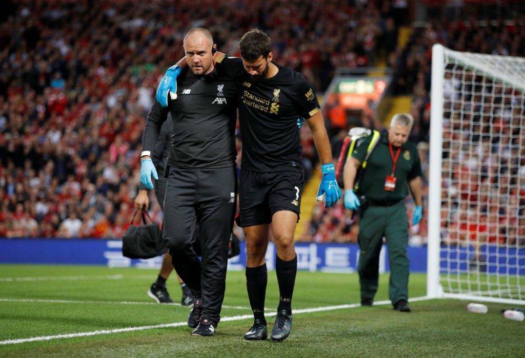 Liverpool goalie Alisson speaks out on injury after leaving Anfield ‘in a wheelchair’