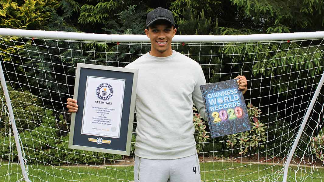 Liverpool’s Alexander-Arnold named in Guinness Book of World records 2020