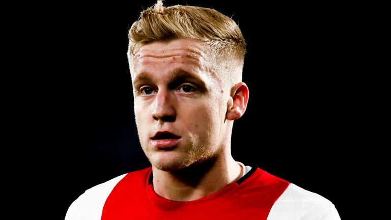 Ajax confirm Van de Beek can leave amid Man Utd link