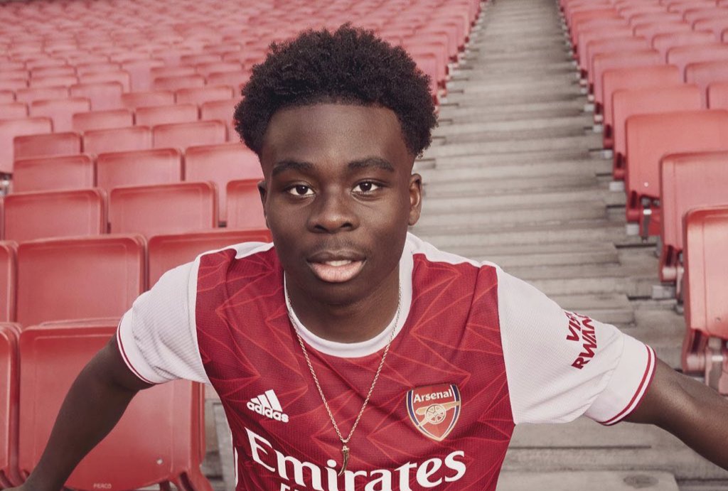 Bukayo Saka rewarded for breakthrough campaign with new Arsenal shirt number