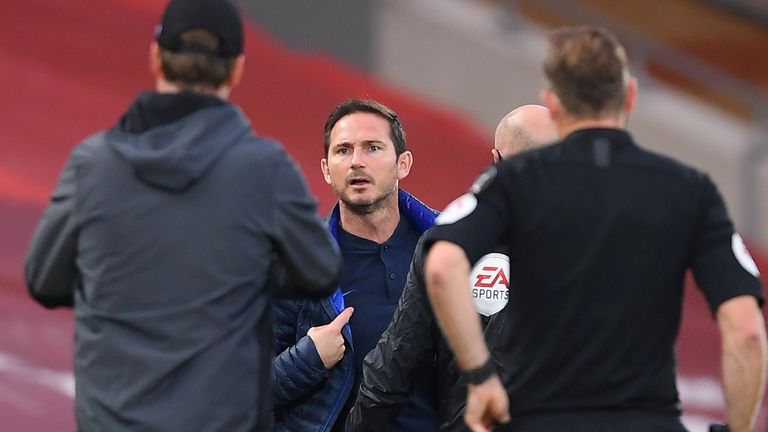 Lampard regrets swearing at Anfield but accuses Liverpool of ‘crossing the line’