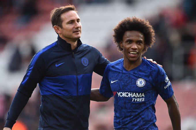Lampard says Chelsea have done all they can to keep Willian