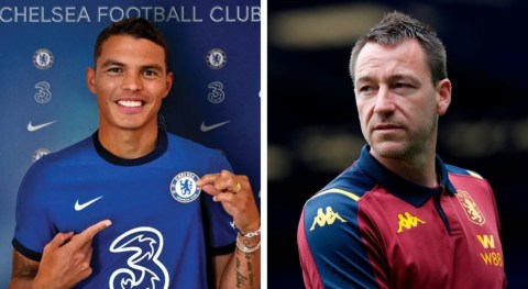 Chelsea legend John Terry reacts after Lampard signs Thiago Silva
