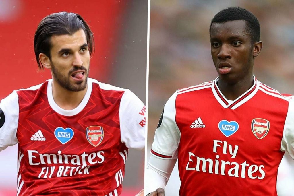 Arsenal stars Ceballos & Nketiah