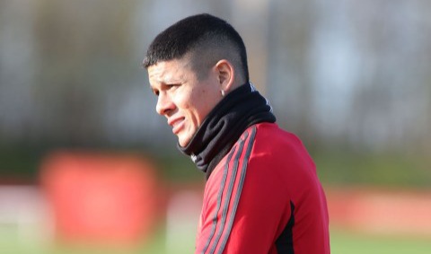 Marcos Rojo impresses Solskjaer in training with double sessions