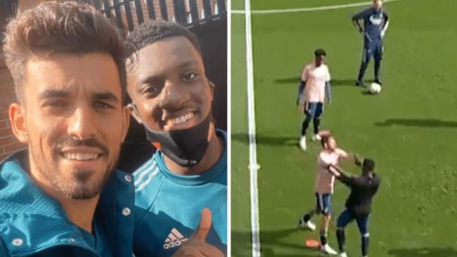 Dani Ceballos speaks out after fight with Nketiah during warm up