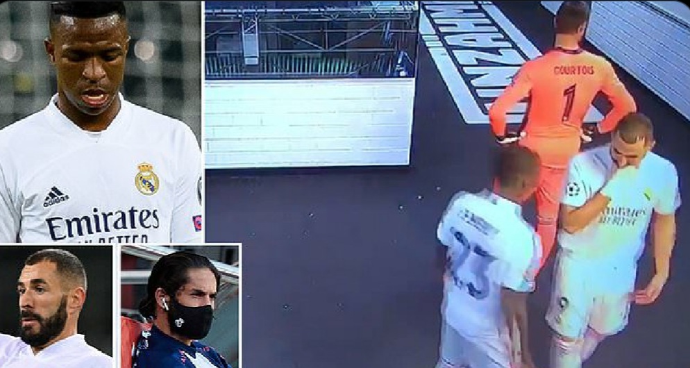 Tunnel footage reveals Benzema laying into Vinicius & telling teammates to snub him