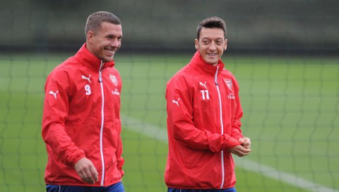 Podolski and Ozil