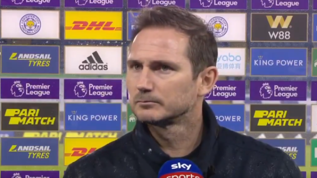 Frank Lampard slams Chelsea players for ‘not sprinting’ after Leicester defeat
