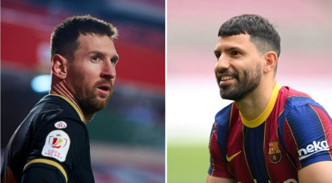 Aguero makes Messi prediction after completing Barcelona transfer