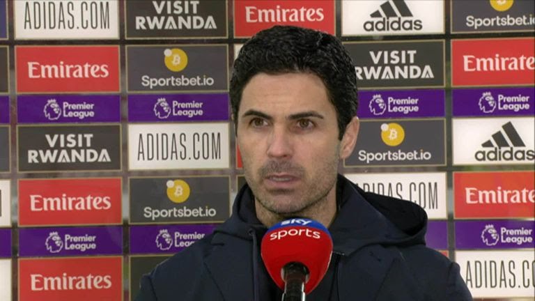 Mikel Arteta issues apology to Arsenal supporters after disappointing defeat to Brentford