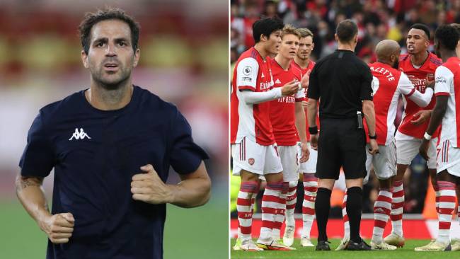 Fabregas blasts ‘terrible’ refereeing decision during Arsenal vs Man City clash
