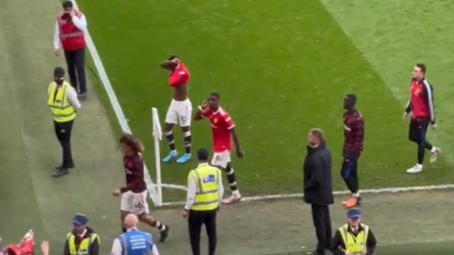 Footage shows Pogba’s gesture to Man Utd fans as he left the pitch