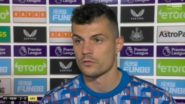 Granit Xhaka slams Arsenal teammates after Newcastle defeat