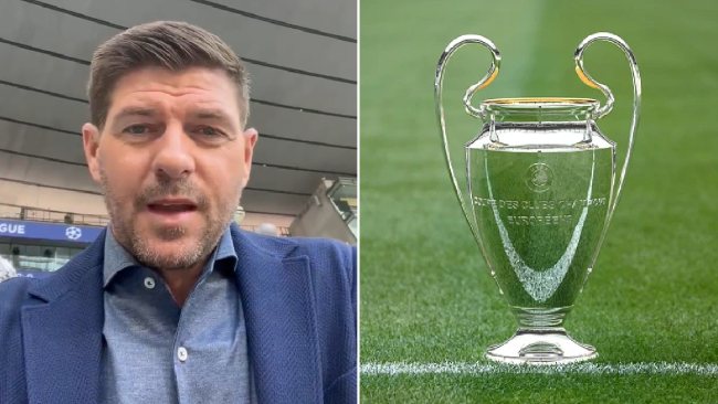 Gerrard makes Champions League final prediction after watching Liverpool train