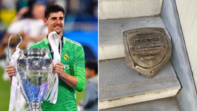 Thibaut Courtois plaque removed at Atletico’s stadium after Real Madrid’s UCL triumph