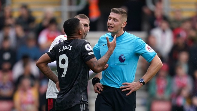 Gabriel Jesus reveals what referee told him after Arsenal penalty call vs Southampton