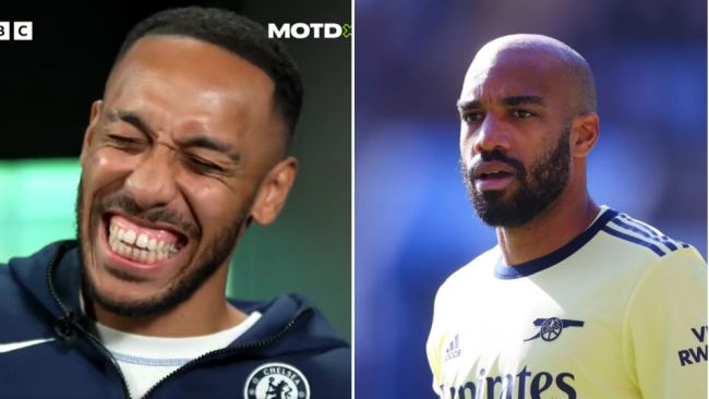 Aubameyang reveals how Lacazette reacted to his move to Chelsea