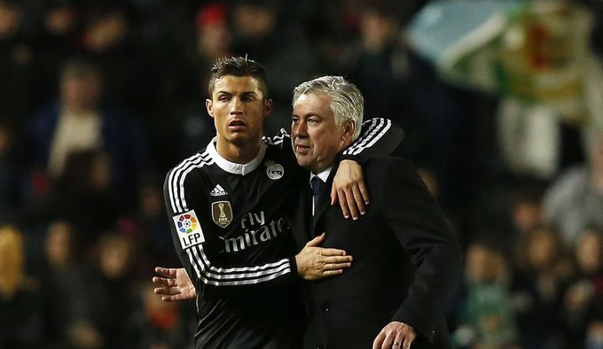 Carlo Ancelotti names Ronaldo among the five greatest players he’s ever coached