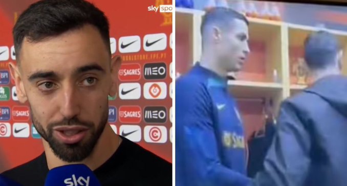Bruno Fernandes responds to ‘frosty’ Ronaldo moment & Piers Morgan interview