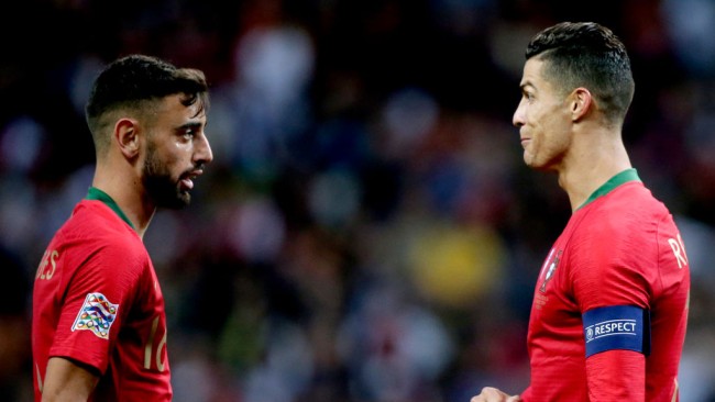 Bruno Fernandes reacts to Man Utd’s decision to terminate Ronaldo’s contract