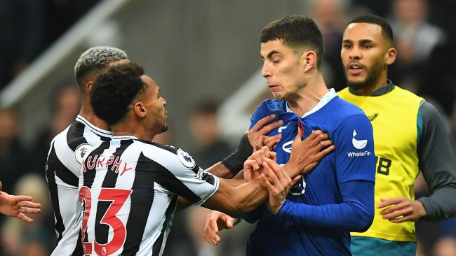 Newcastle star explains on-pitch bust-up with Kai Havertz after Chelsea defeat