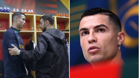 Cristiano Ronaldo reveals what he told Bruno Fernandes during awkward exchange