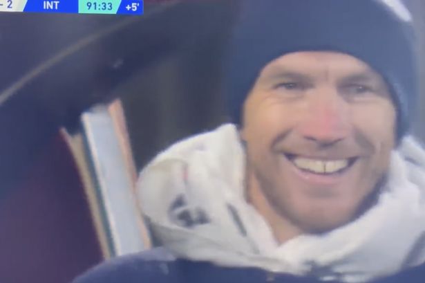 Edin Dzeko seen laughing at nightmare Lukaku moment during Inter Milan game