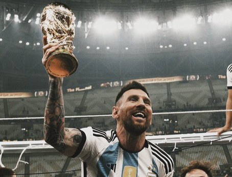 Lionel Messi lifted FAKE World Cup trophy in record-breaking Instagram photo of all time