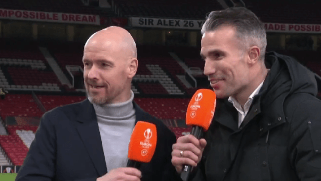 Van Persie cheekily names one team Erik ten Hag doesn’t want in Last 16