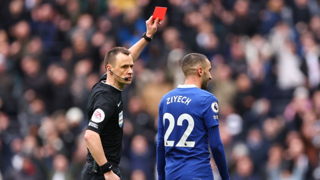Why Ziyech’s red card vs Tottenham was rescinded by Stuart Attwell