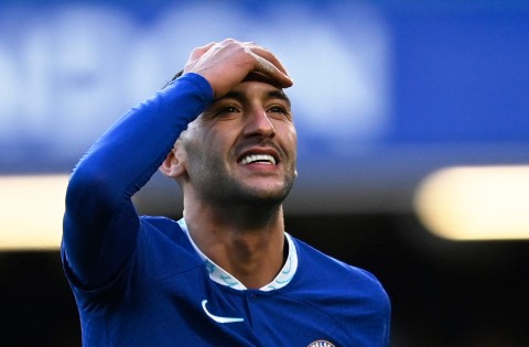 Bagaimana reaksi Ziyech saat kesalahan Chelsea menghadang langkah PSG