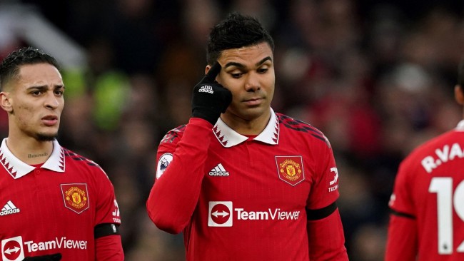 Casemiro banned for three Man Utd games after grabbing Crystal Palace star by the throat