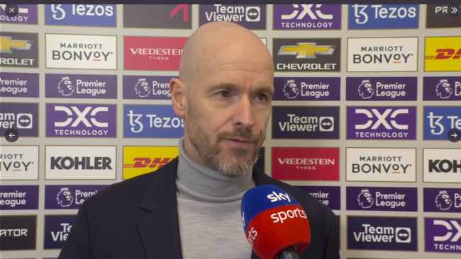 Erik ten Hag singles out three Man Utd players after ‘rubbish’ first half against Leicester