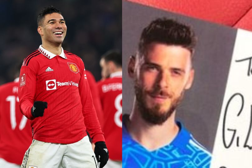 David de Gea responds after being left rude written note by Casemiro