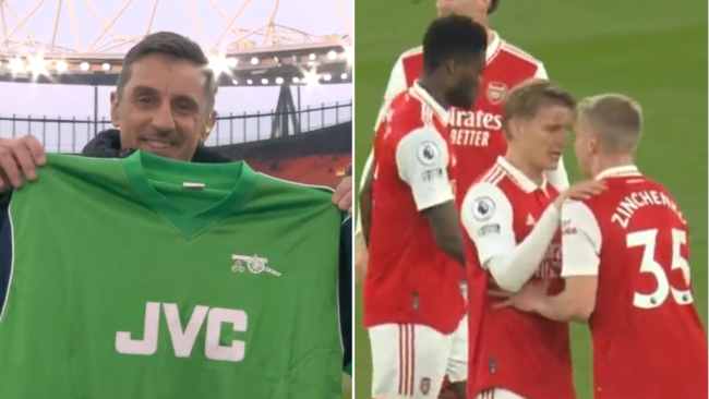 Gary Neville names three players that have let Arsenal down