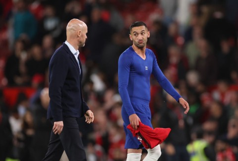 Ten Hag sends transfer message to Hakim Ziyech after reunion with Chelsea winger
