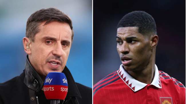 Gary Neville explains why he picked Martinelli over Rashford in his Team of the Season