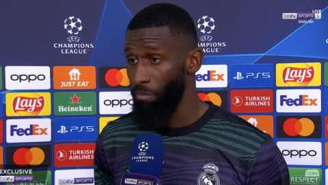 Antonio Rudiger takes swipe at Man City after Champions League draw